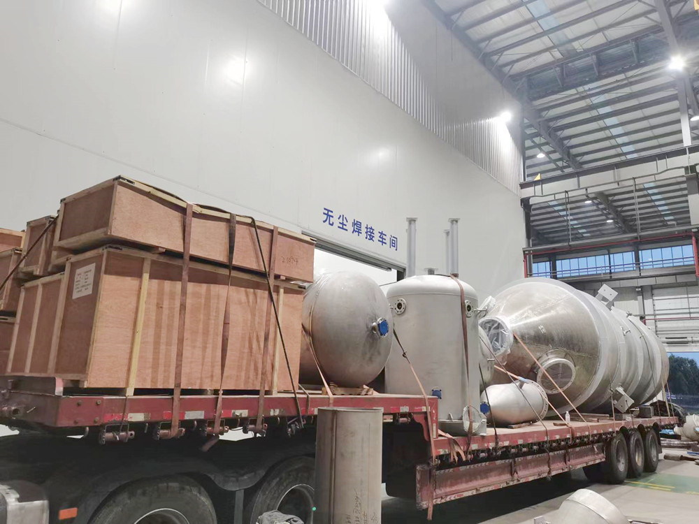 湖北某化工公司MVR蒸發(fā)器主體設(shè)備發(fā)貨